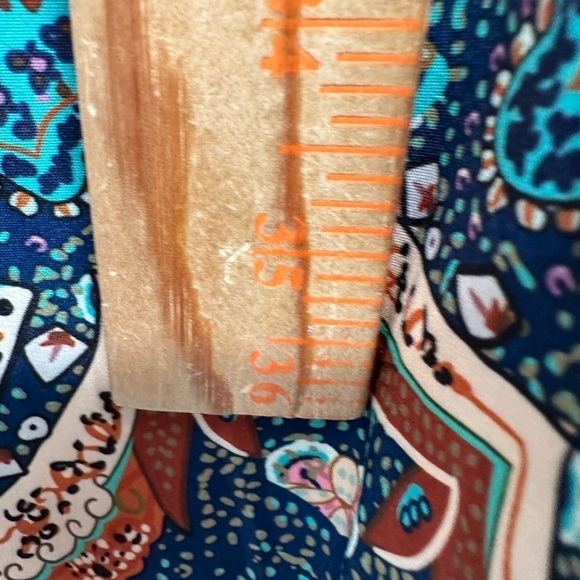 BLOOMCHIC womans milkmaid boho blue-teal lightweight maxi dress NWT 12 - Picture 11 of 14